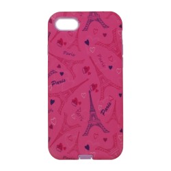 Funda Protector Mixto Uso Rudo  Iphone 7 Rosa Paris